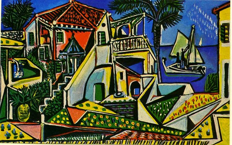 Pablo Picasso Classical Oil Paintings Mediterranean Landscape